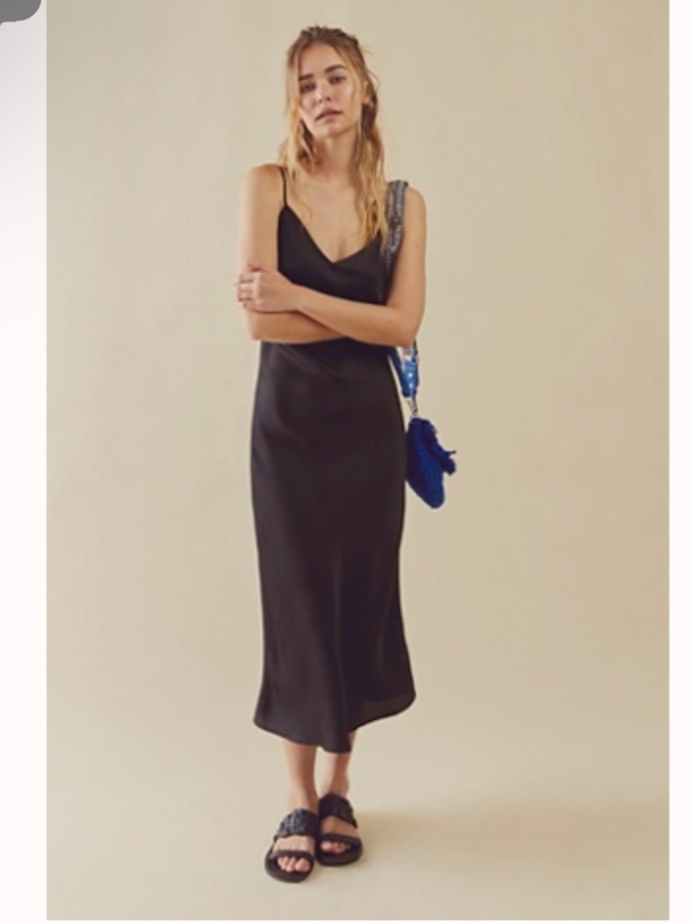 Free People Black Slip Dress - Simply Biased